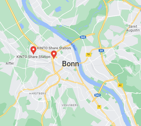 Karte Bonn