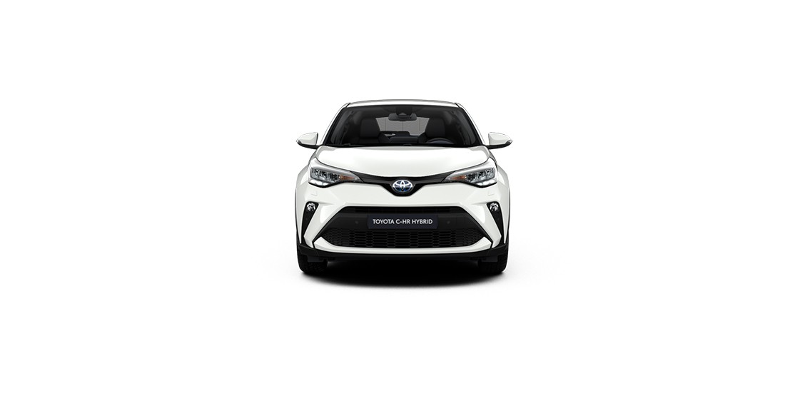 Toyota C-HR forfra Pure White 