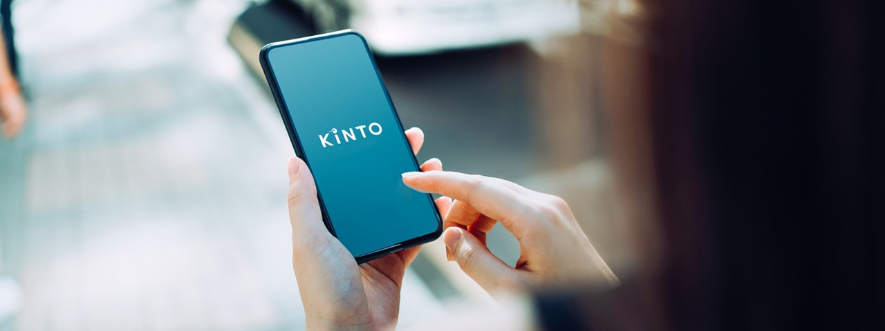 KINTO logo on mobile phone